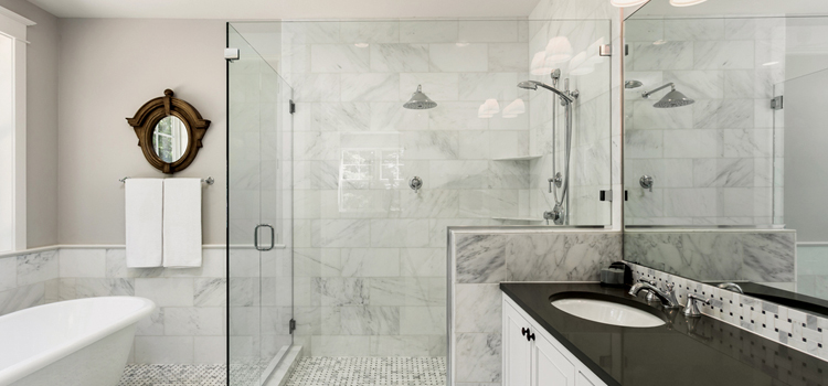 bathroom shower door installation in Lawndale