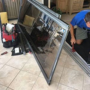 sliding glass door frame repair Lawndale